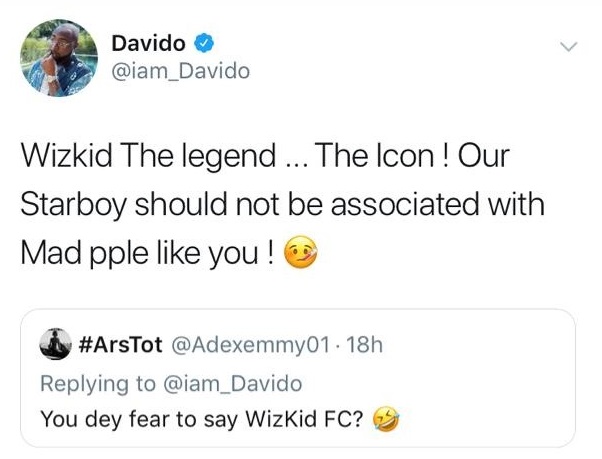 Davido Hails Wizkid