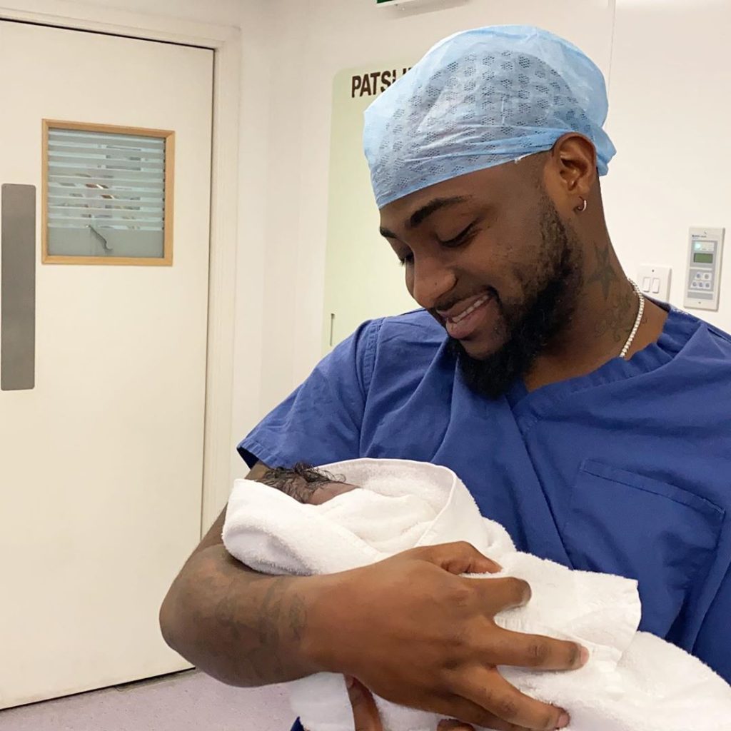 Chioma Shares Glimpse Of Her Newborn Baby With Davido (Photo)
