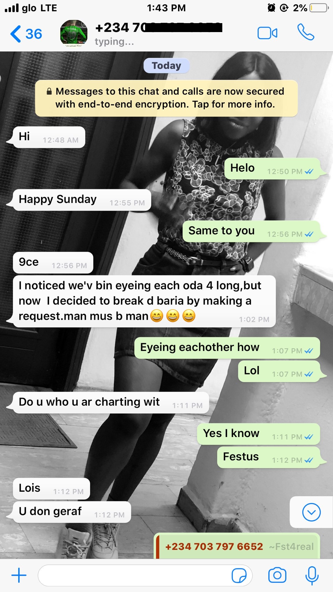 A Nigerian Lady known as Asake has shared screenshots of the conversation with a guy who apparently, has feelings for her.
