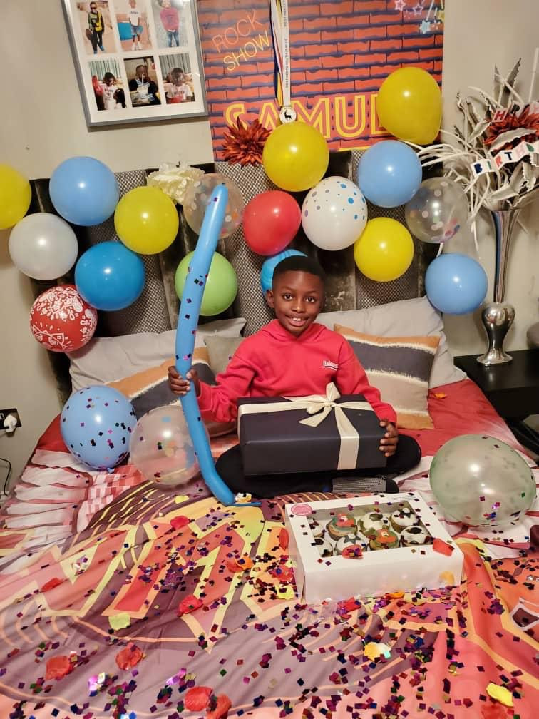Odion Ighalo celebrates son