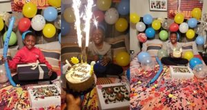 Odion Ighalo celebrates son