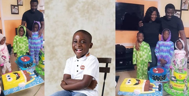 Mercy Johnson celebrates son