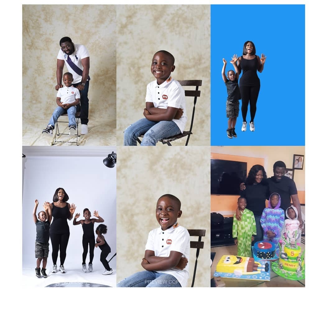 Mercy Johnson celebrates son
