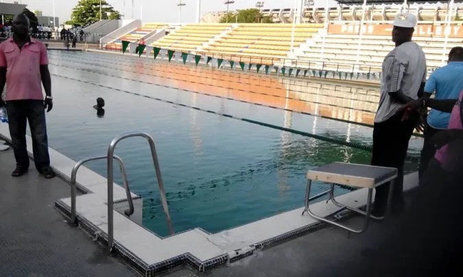 Image result for swimming pool national stadium lagos