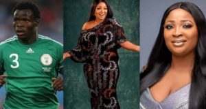 Taye Taiwo celebrates