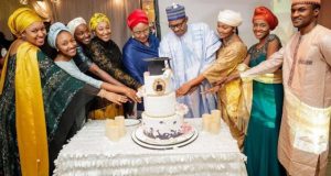 Aisha Buhari celebrates