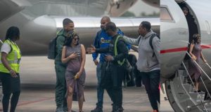 Cardi B Arrives Lagos