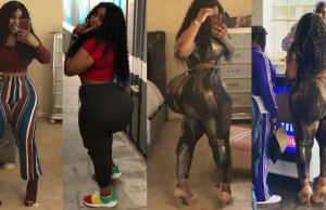 “Yearn for my brain not my huge butt” – Lady whose ‘ample behind’ caused a stir at an airport tells female admirers