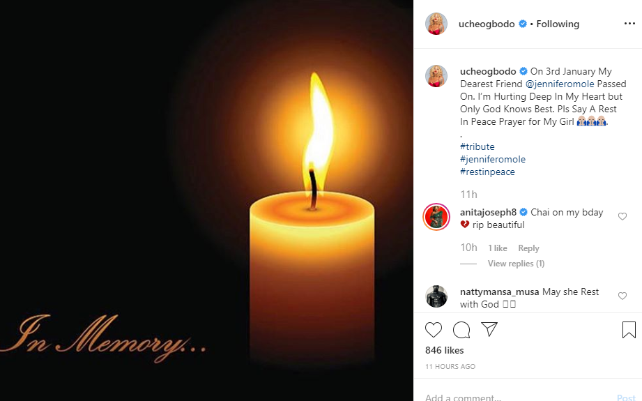 Actress Jennifer Omole is dead