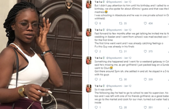 Twitter user narrates