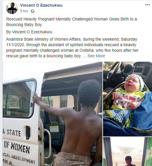 Mentally challenged woman gives birth