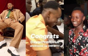 Davido signs