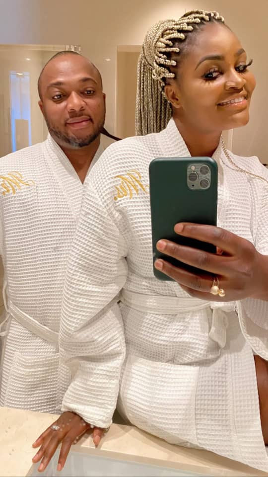 Nollywood Actress Chizzy Alichi and her Husband enjoying their