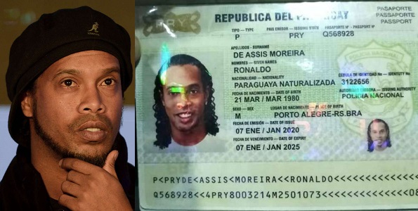 Ronaldinho arrested