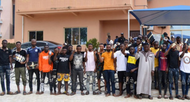 42 suspected internet fraudsters arrested