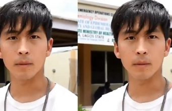 Discharged Asian coronavirus survivor