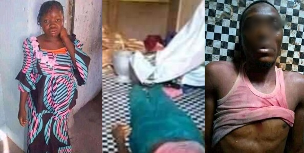 Young housewife stabs