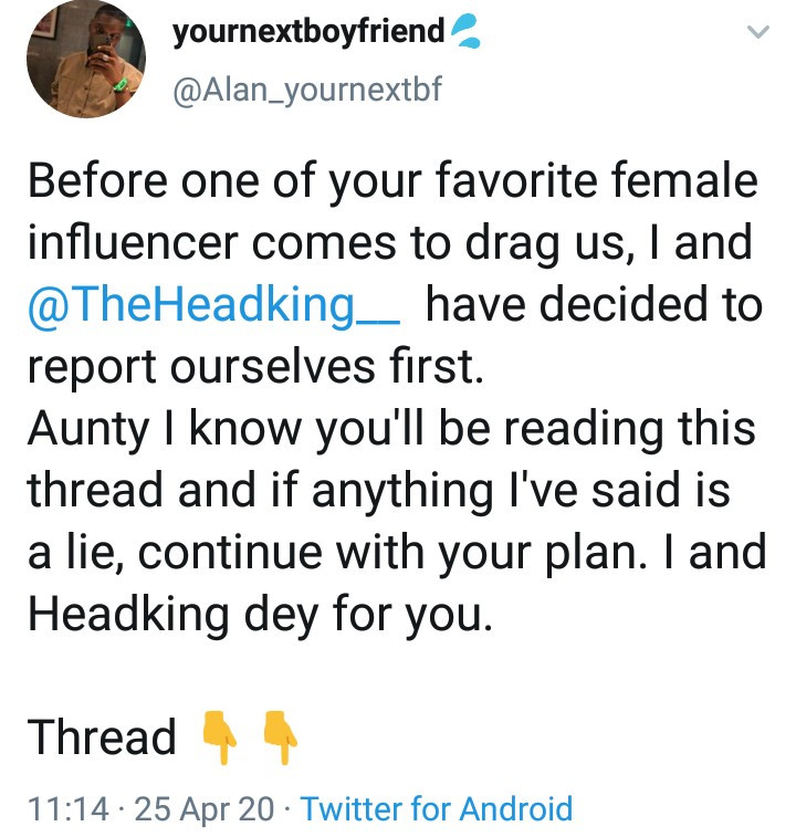 Two male Twitter influencers