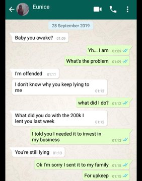 Working class lady blows hot on her unemployed boyfriend after discovering that he “squandered” her money (Screenshots) 1