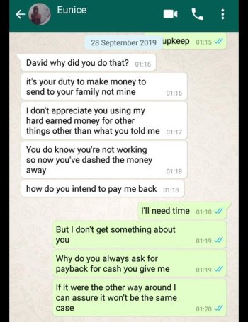 Working class lady blows hot on her unemployed boyfriend after discovering that he “squandered” her money (Screenshots) 2