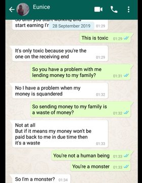 Working class lady blows hot on her unemployed boyfriend after discovering that he “squandered” her money (Screenshots) 5