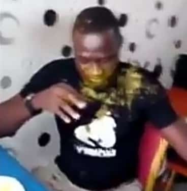 Lady gives husband brain-resetting slaps, pours soup on him after she caught him on a date with his side-chick (Video) 1