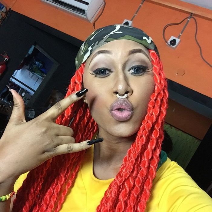 Cynthia Morgan speaks