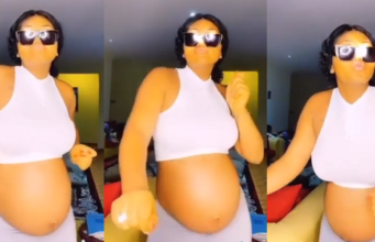 Heavily Pregnant Regina Daniels