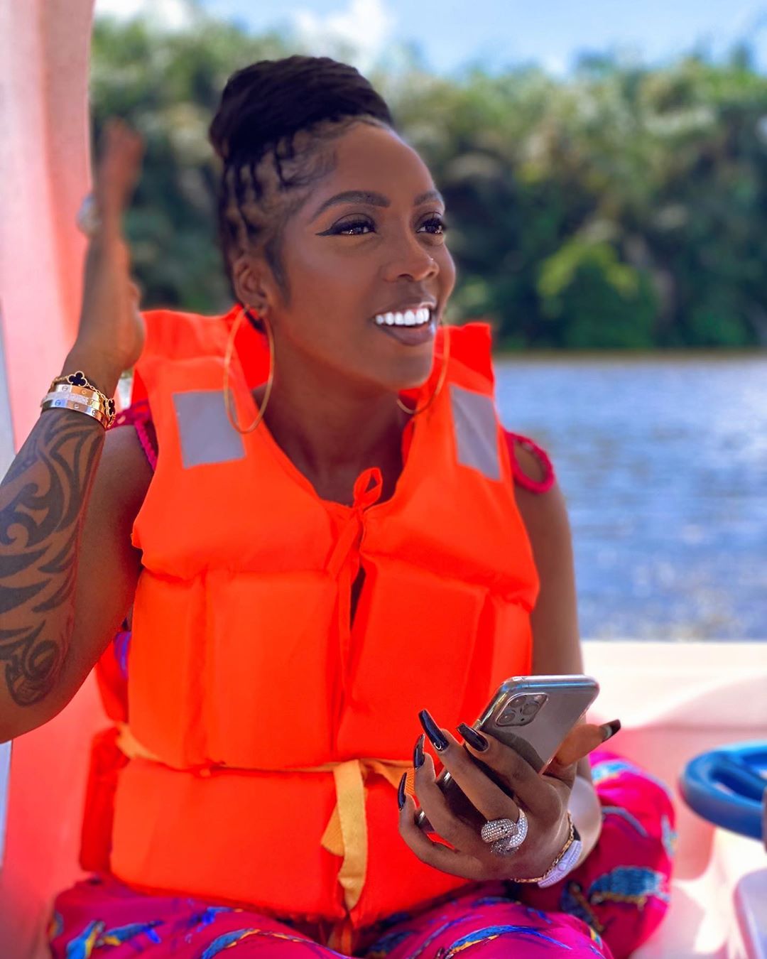 Tiwa Savage openly begs