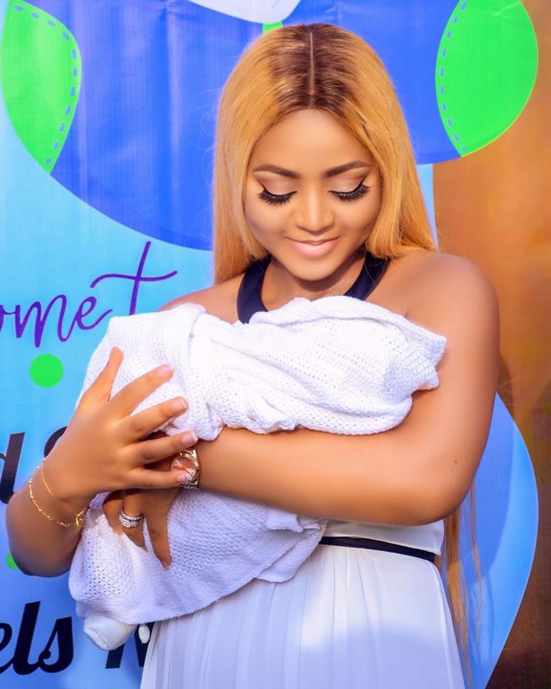 Regina Daniels gushes over her son, Munir Ned-Nwoko