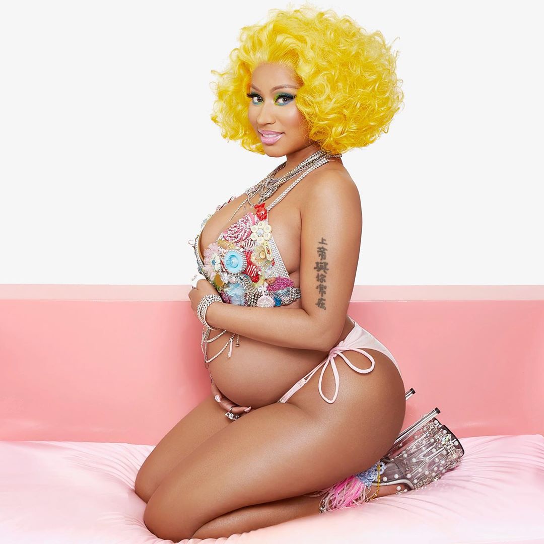 Nicki Minaj flaunts baby bump as she finally confirms her pregnancy