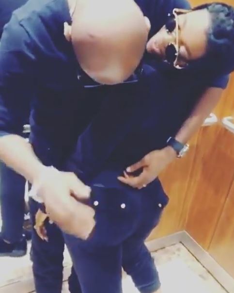 2Baba playfully smacks