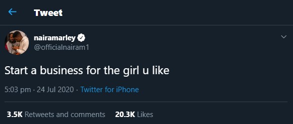 Naira Marley advises men