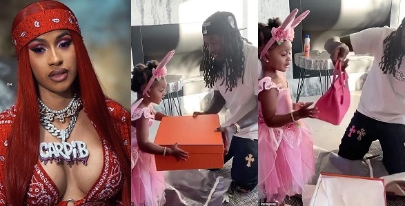 Cardi B defends husband Offset after he’s criticized for buying their 2-year-old daughter Kulture a Birkin bag