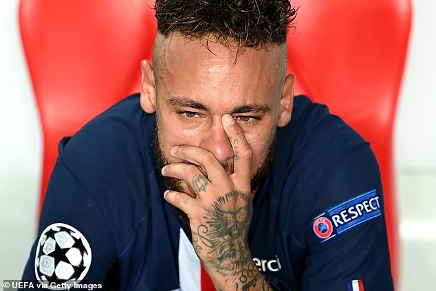 neymar left in tears