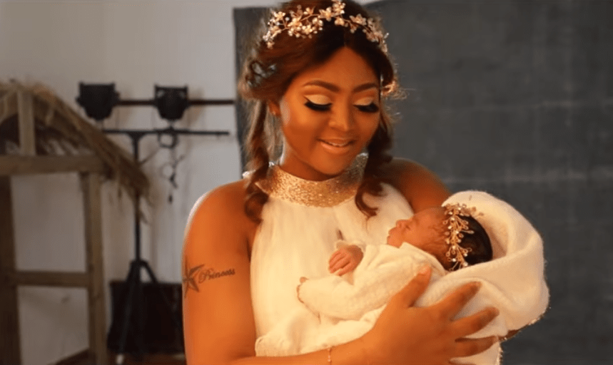 Regina Daniels and her billionaire husband finally show their son’s face