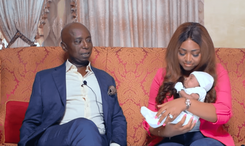 Regina Daniels and her billionaire husband finally show their son’s face