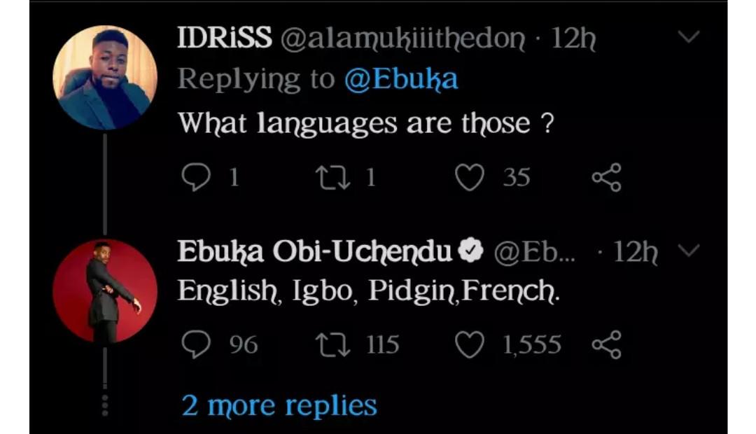 Ebuka brags