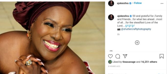 Joke Silva celebrates 59th birthday 