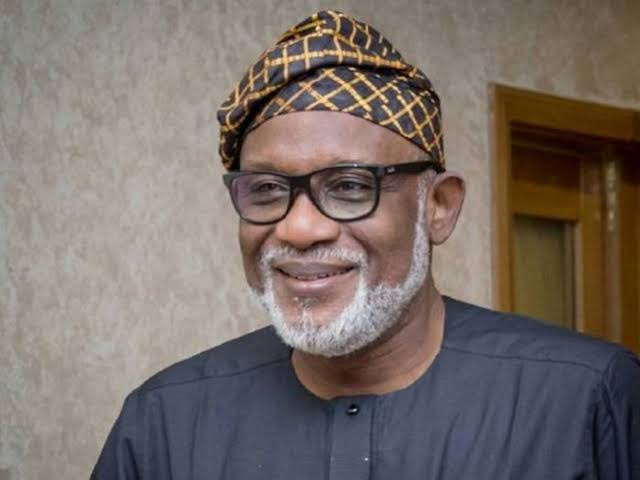 gov akeredolu throwing