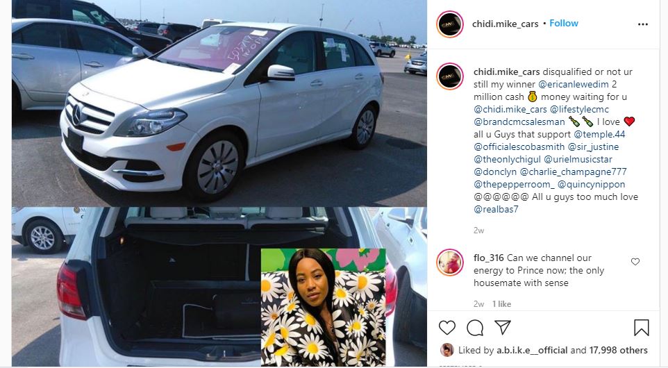 Bobrisky slams car dealer