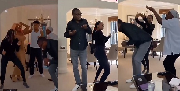 femi otedola dancing