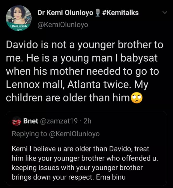 Kemi Olunloyo claims