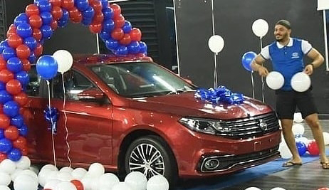 Ozo wins brand new car