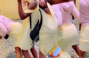 Watch excited female SS3 students twerk up a storm as WAEC exams come to an end Watch excited female