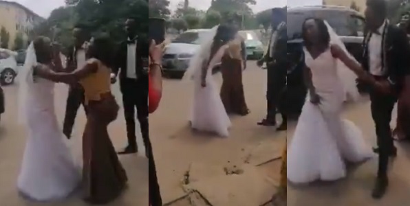Bride flees