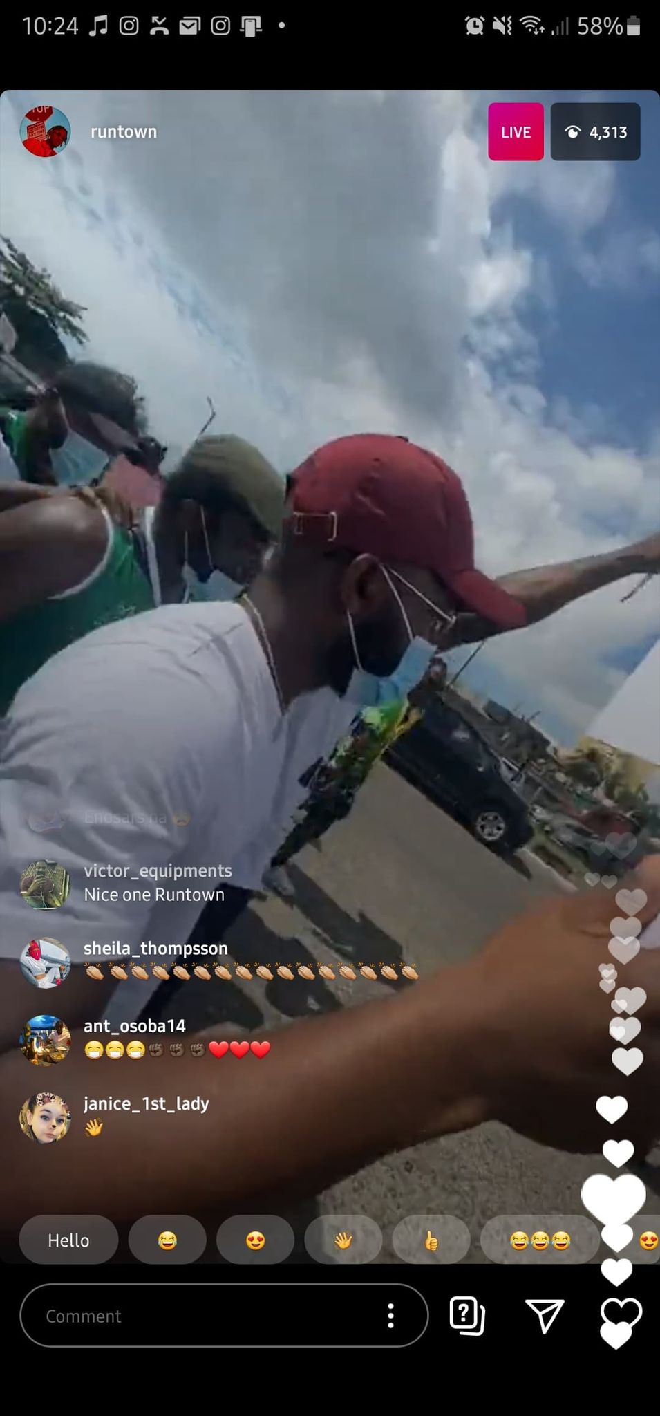 Nigeria singer Runtown leads protest against police brutality