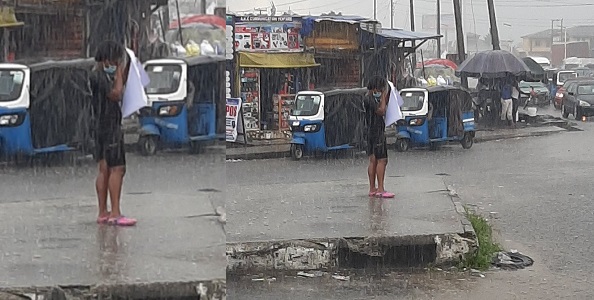 5f84330a0de31 Woman stages lone