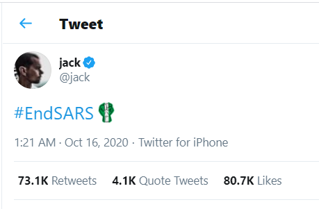 Jack Dorsey unveils