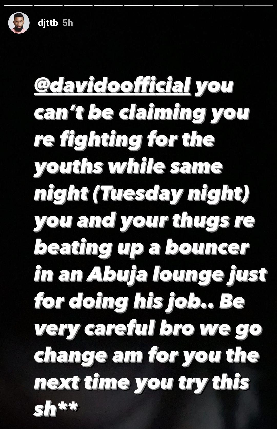 davido called out